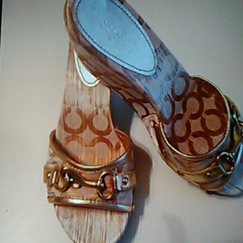 Coach Natala Gold Shoes